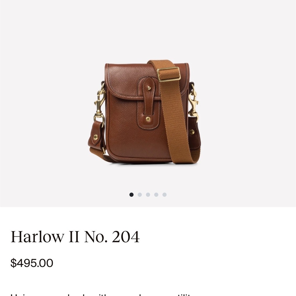 Ghurka Chestnut Leather Messenger Bag